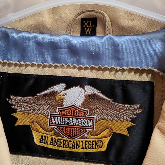 Harley Davidson leather fringed jacket women's XL - Picture 2 of 13